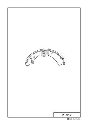 K9917 колодки барабанные!\ Suzuki SJ 410/413 1.0/1.3 84-90 K9917 MK KASHIYAMA