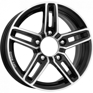 КиК Дон 16.0 / 6.5J PCD 5x139.70 ET 40.00 ЦО 98.10 Литой / Черный с полированной 13210 K K