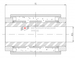 Сайлентблок Переднего моста, с двух сторон MAN ОМК730200008 OMK AUTO