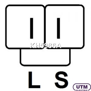 Регулятор+диодный мост генератора KH5986A KH5986A UTM