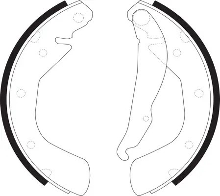 колодки барабанные!\ Chevrolet Lacetti 04> / Lanos 05>, Daewoo Nexia 08> BS34622 SB NAGAMOCHI