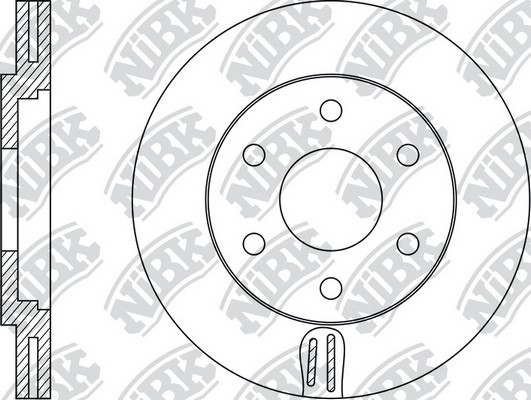 Диск тормозной INFINITI QX56 (04-) передний (1шт.) NIBK RN1430 NIBK