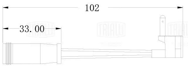 Датчик износа колодок Mercedes E (W211) (02-) перед. L=102 (PFS 0091) PFS 0091 TRIALLI