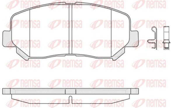 1513 02 колодки дисковые передние!\ Mazda CX-5 2.0/2.0D 11> 151302 REMSA