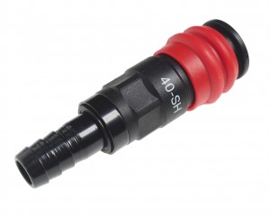 Переходник для компрессора 13.9мм быстросъемный композитный с клапаном "елочка"  JTC-JW1071-40SHC JTC TOOLS