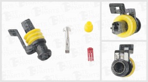 Разъём 1 pin универс. КамАЗ 7810017 TE PARTS