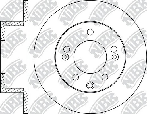 Диск тормозной KIA CERATO II, SOUL 09-  RN1786 RN1786 NIBK