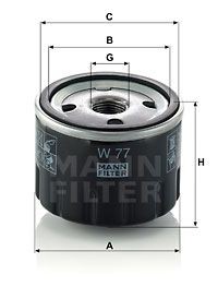 RENAULT R18/R5  72-86 W 77 MANN FILTER
