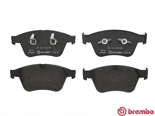 P50105 колодки дисковые передние!\ MB W164 63 AMG 6.2 06> P50105 BREMBO