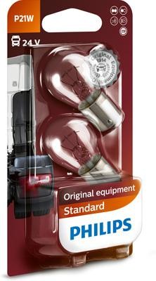 Лампа 24V P21W BA15s блистер (2шт.) PHILIPS 13498B2 PHILIPS