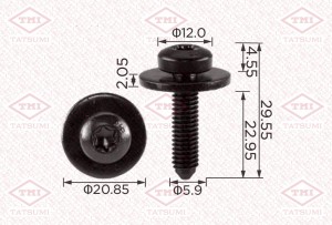 Клипса автомобильная [упаковка 10 штук] TJB1811 TJB1811 TATSUMI