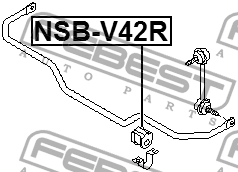 Втулка заднего стабилизатора d20 NSB-V42R FEBEST
