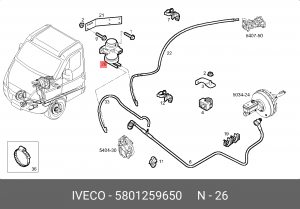клапан электромагнитный!\Iveco 5801259650 IVECO