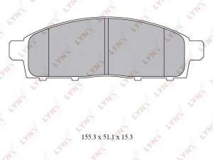 Колодки тормозные передние подходит для MITSUBISHI L200 2.5D 05 / Pajero Sport 2 BD-5529 LYNXAUTO