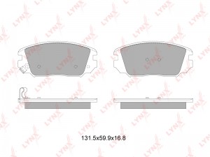 Колодки тормозные дисковые передние BD-3629 LYNXAUTO
