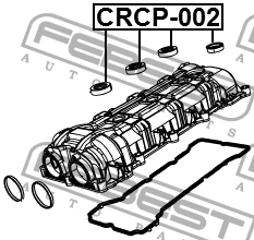 КОЛЬЦО УПЛОТНИТЕЛЬНОЕ СВЕЧНОГО КОЛОДЦА CRCP-002 CRCP-002 FEBEST