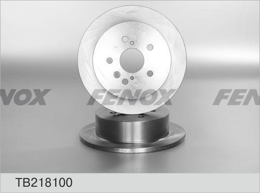 TB218100 диск тормозной задний!\ Toyota Avensis Verso 2.0 VVTI/2.0 D4-D 01> TB218100 FENOX