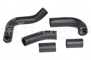 Комплект патрубков радиат. (5шт.) с хомутами Волга 402 LPK0310 LPK0310 LUZAR