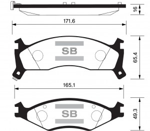 Колодки тормозные KIA Sportage (94-03) передние (4шт.) SANGSIN SP1070 SANGSIN