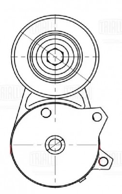Ролик привод. ремня Nissan Juke (10-) 1.6T (с натяж. мех.) (CM 5482) CM5482 TRIALLI