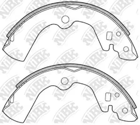 Колодки тормозные HYUNDAI Sonata (-98) задние барабанные (4шт.) NIBK FN1170 NIBK