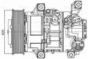 Компрессор кондиц. для а/м Toyota RAV 4 06- 2.0i [1AZFE] LCAC1920 LCAC 1920 LUZAR