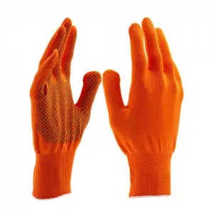 Перчатки нейлоновые с ПВХ оранжевые СИБРТЕХ 67845 SIBRTEC