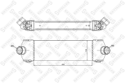 интеркулер!\ Ford Transit/Tourneo 2.2TDCi/2.4TDCi 06> 10-40092-SX STELLOX