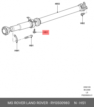 RYG500980 (RYG500980/LAND ROVER) RYG500980 LAND ROVER