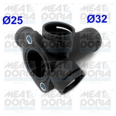 Фланец водяного охлаждения VW Passat (88-93) AUDI 80 MEAT&DORIA 93145 MEAT DORIA