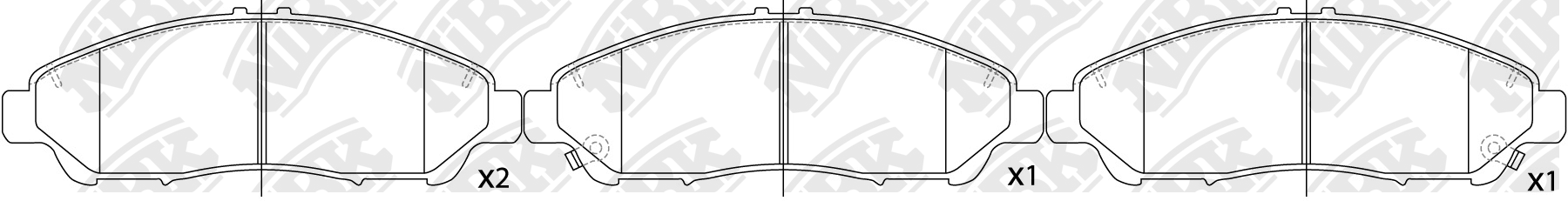 Колодки тормозные HONDA Pilot передние (Sport)(4шт.) NIBK PN28001S NIBK