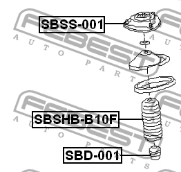 Отбойник амортизатора SBD-001 SBD-001 FEBEST