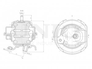 Опора двигателя передняя RMP-15002 UNIO