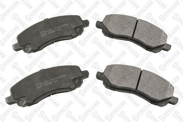 колодки дисковые п.! с антискр. пл.\ Dodge Caliber 1.8i/2.0, Jeep Compass 2.0/2. 000-203B-SX STELLOX