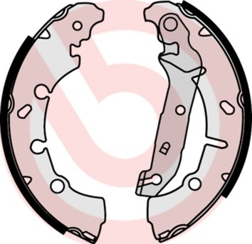 S24532 колодки барабанные з.!\ Ford Fiesta 1.3i-1.4TDCi 01> S 24 532 BREMBO
