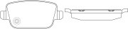 Колодки тормозные задние (FORD GALAXY/MONDEO/S-MAX/ VOLVO S80/XC70/FREELANDER BP BP51461 SB NAGAMOCHI