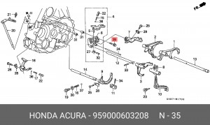 ЗАМЕНА НА 957010603208 / Оригинальная мотозапчасть 959000603208 959000603208 HONDA