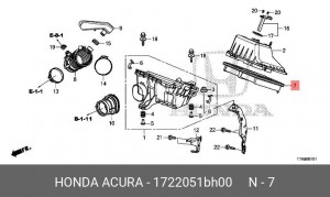 Фильтр воздушный HONDA HR-V (12-) OE 17220-51B-H00 HONDA