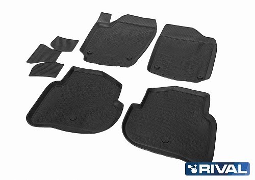 коврики салона! полиуретан 5 шт.\ VW Polo V 10-20 15804003 RIVAL