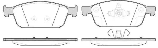 1510 10 колодки дисковые передние!\ Ford Focus/Kuga 1.6/2.0i/TDCi 12> 1510.10 REMSA