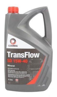 COMMA 15W40 TransFlow SD (5L) масло моторное!мин ACEA A3/B4,E7,M3275,VDS-3,MB228 TFSD5L COMMA