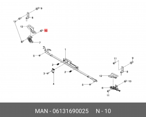 Гайка MAN TGA OE 06131690025 MAN