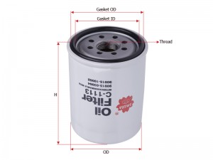 фильтр масляный!\ Toyota Avensis/Corolla/Camry/Rav4 87> C1113SBP SAKURA