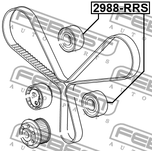 Ролик обводной 2988-RRS 2988-RRS FEBEST