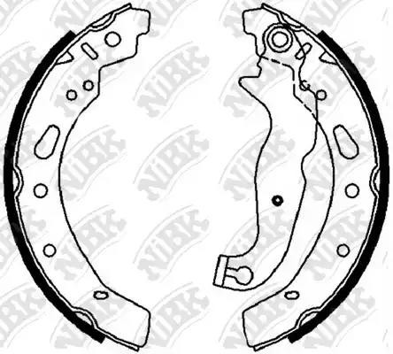 Колодки тормозные барабанные MAZDA DEMIO 2007-2015 FN0630 FN0630 NIBK