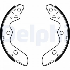 Колодки тормозные барабанные, комплект DELPHI LS2156 LS2156 DELPHI