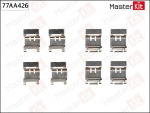 Комплект установочный тормозных колодок Toyota COROLLA седан (_E18_, ZRE1_) 2013 77AA426 MASTER KIT