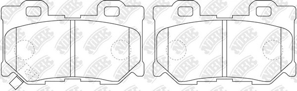 Колодки тормозные дисковые INFINITI FX35/45/50 S51 08-, G37 36 09- PN0396 PN0396 NIBK