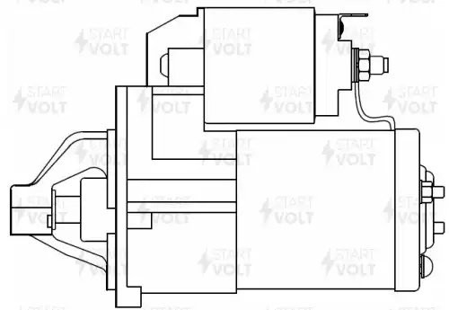 Стартер для а/м Mitsubishi Outlander II (07-) 3.0i 1,6кВт LSt 1103 LST 1103 START VOLT