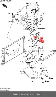 Шайба SUZUKI OE 09168-12017 SUZUKI